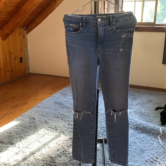 Good American Denim - Good American Distressed skinny  Jeans ripped knees